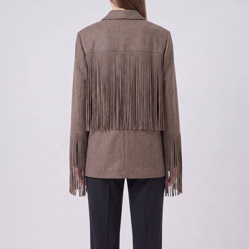 Noémie | Relaxed Tassel Blazer with Lapel Collar for Women